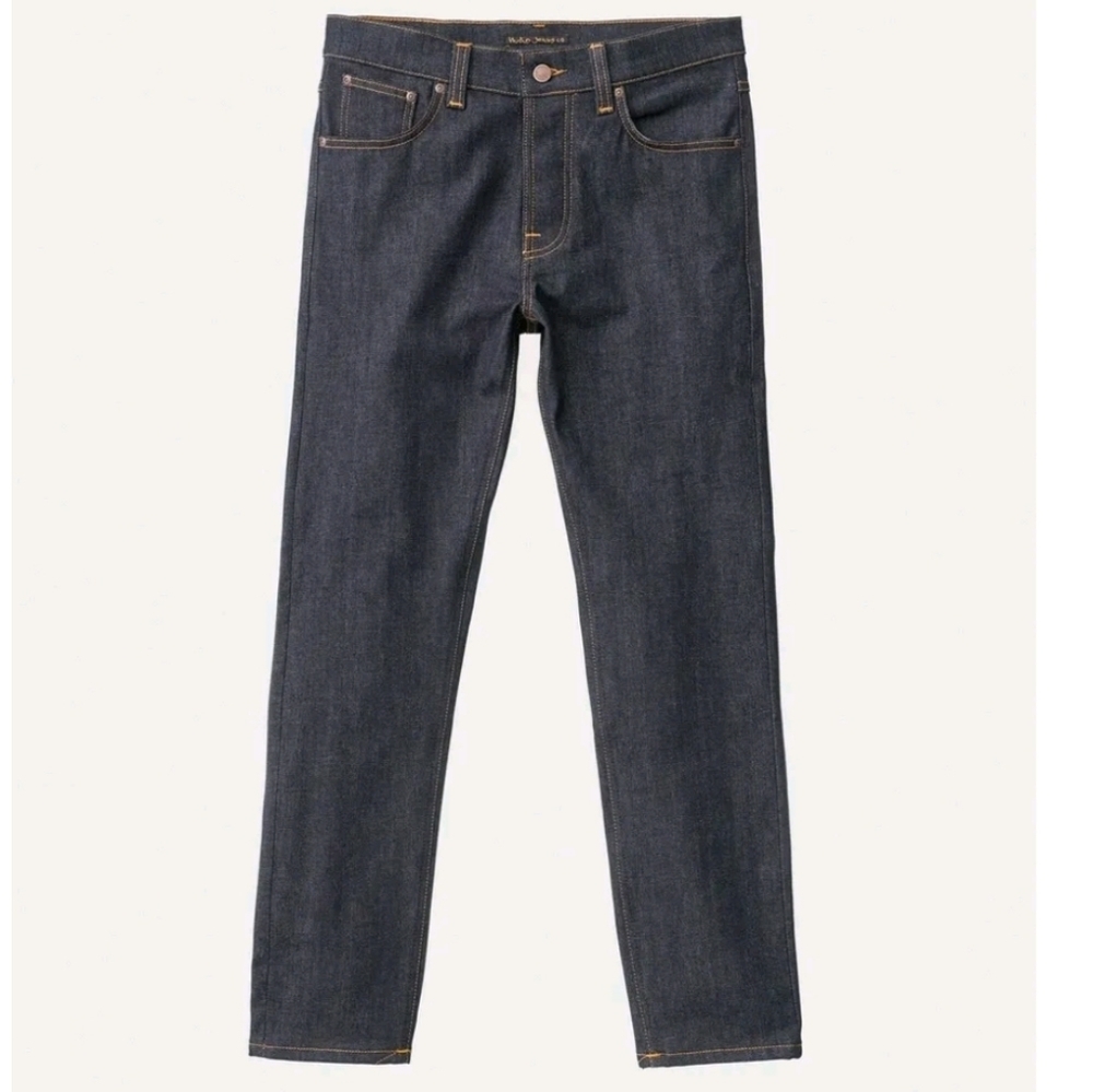 New Nudie Jeans Denim Pants Steady Eddie II Dry True Made in Italy W29 L32, W28